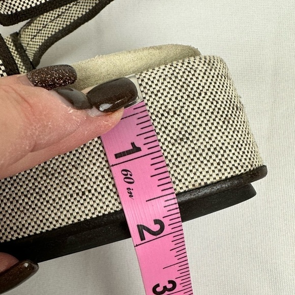 Vintage Prada Platform Velcro Sandals Size 10 - Picture 12 of 14